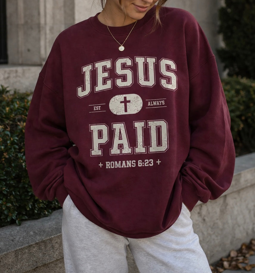 JESUS PAID Crewneck
